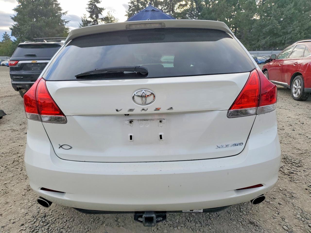 2012 Toyota Venza Xle White vin: 4T3BK3BB1CU068116