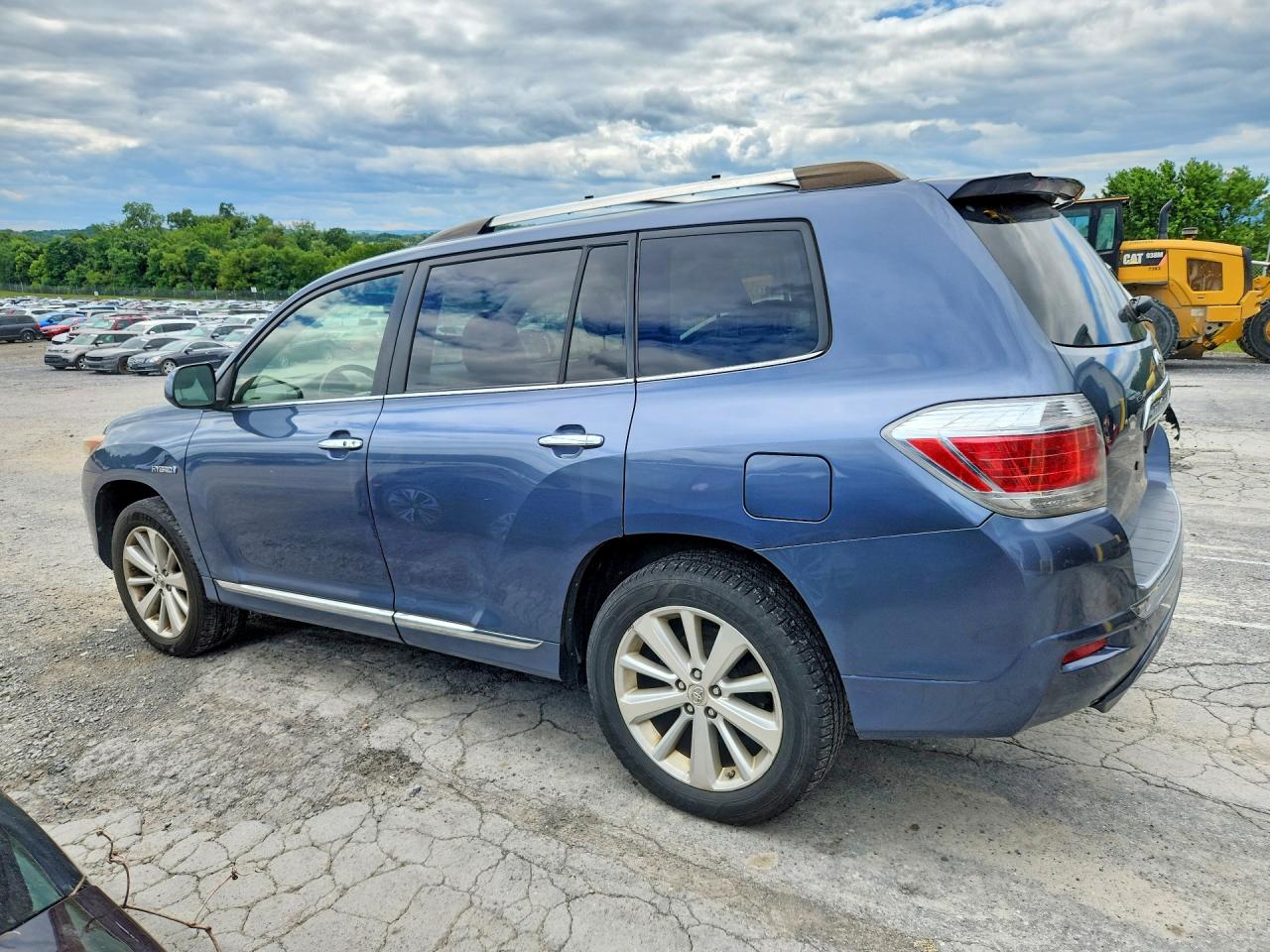 2013 Toyota Highlander Hybrid Limited Blue vin: JTEDC3EH9D2013182