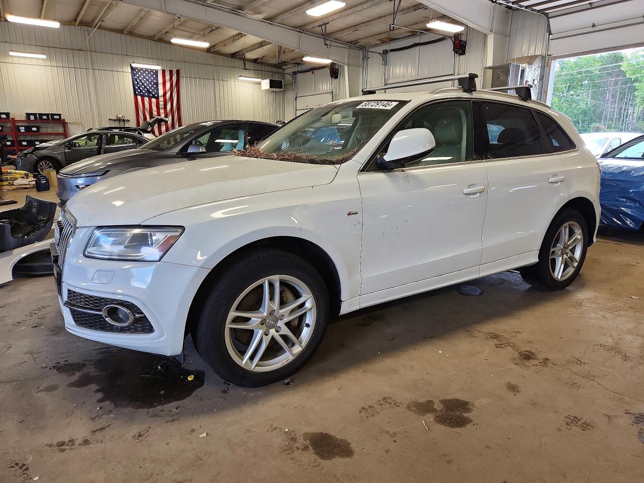 2013 Audi Q5 Premium Plus White vin: WA1DGAFP3DA057407