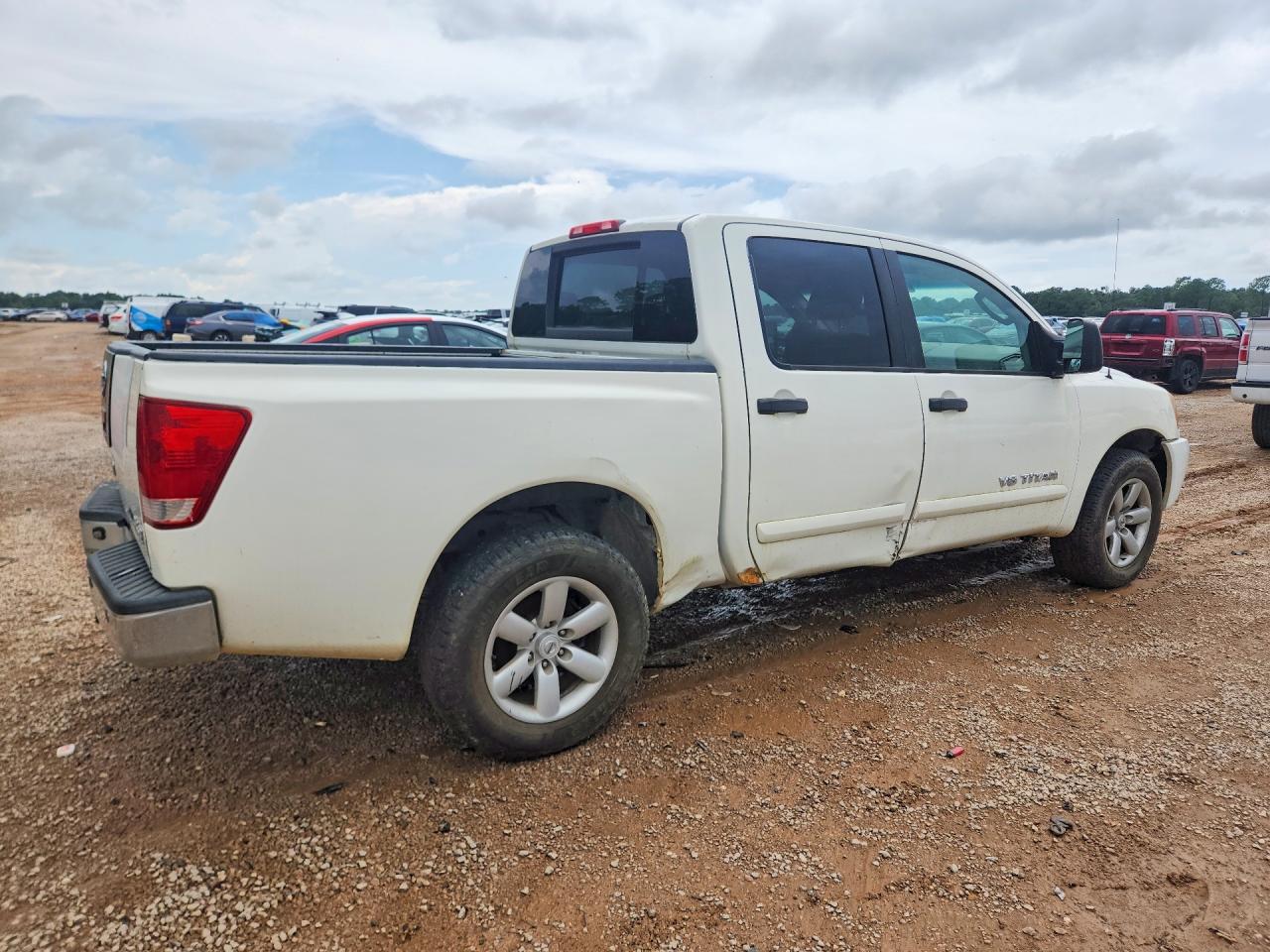 2009 Nissan Titan Xe Ffv White vin: 1N6BA07D69N316529