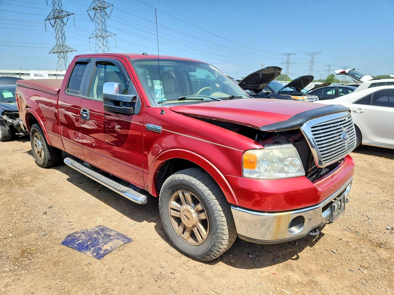 2008 Ford F150 Red vin: 1FTPX14V28FB15066