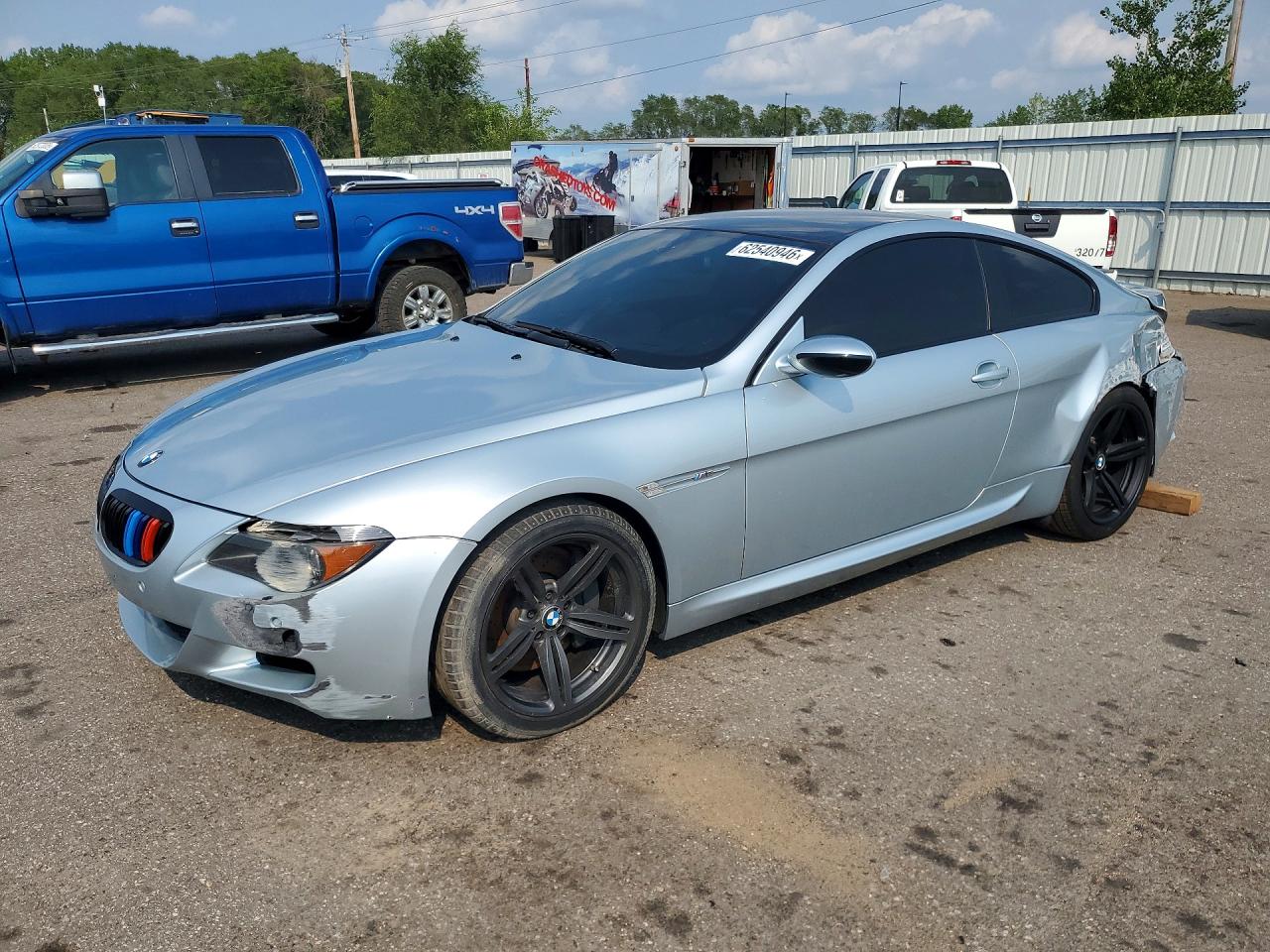 2007 Bmw M6 Silver vin: WBSEH93547CY23543