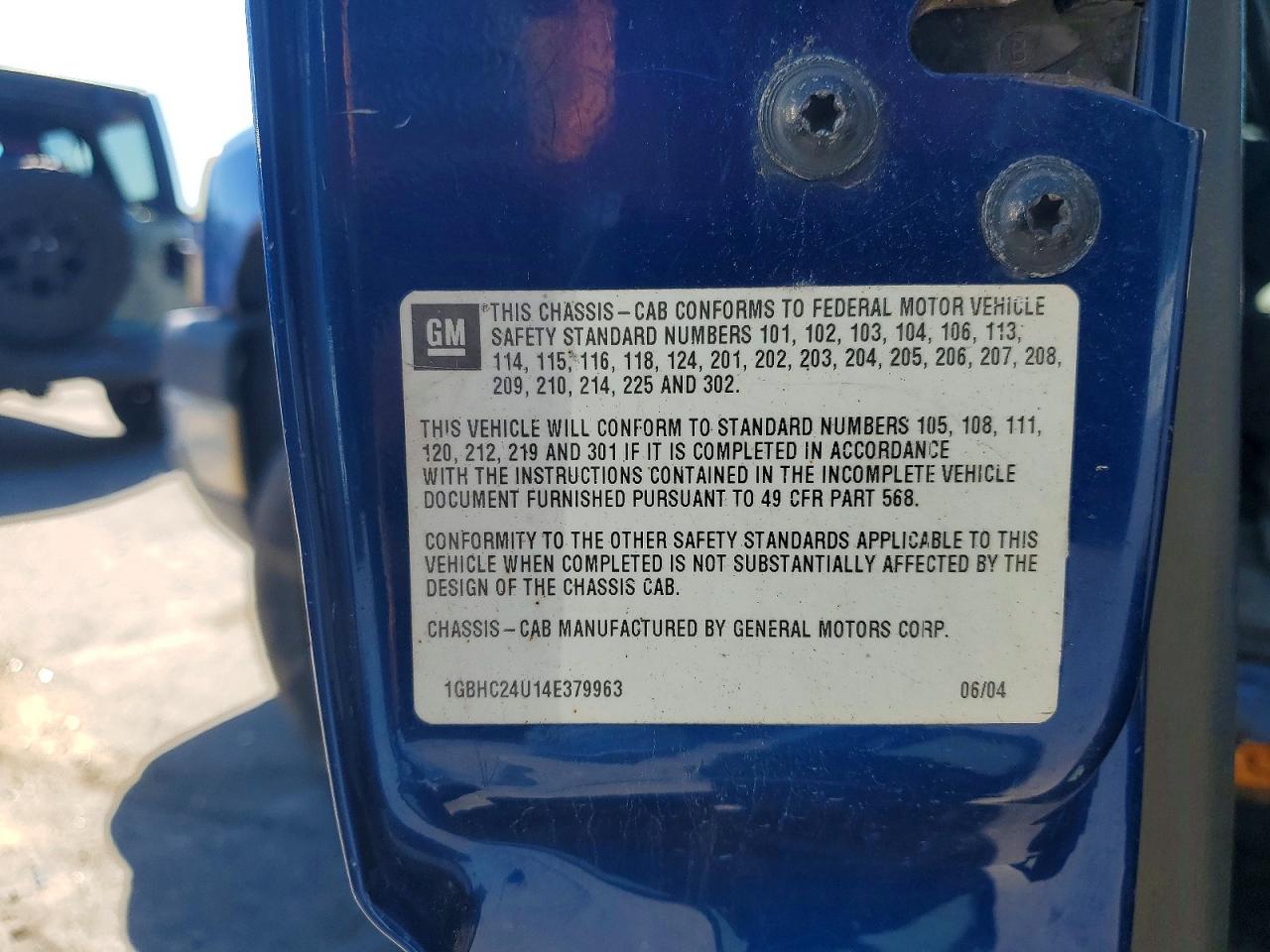 2004 Chevrolet Silverado C2500 Heavy Duty Синий vin: 1GBHC24U14E379963