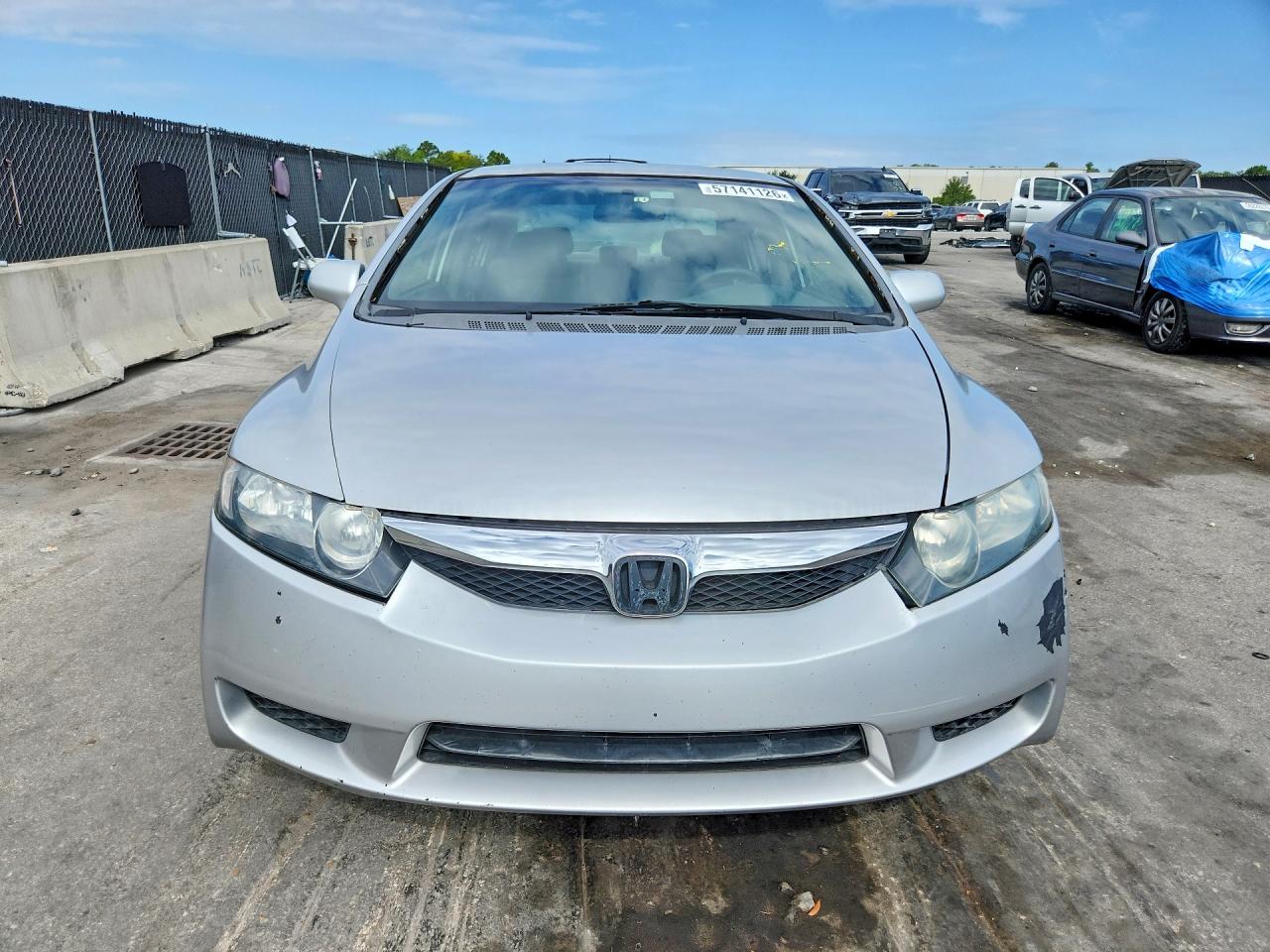 2010 Honda Civic Lx Gray vin: 19XFA1F55AE051339