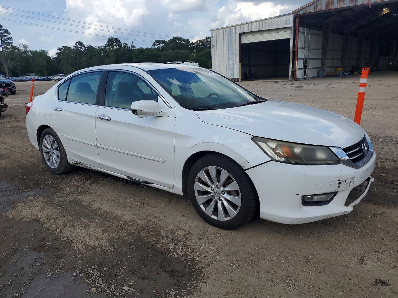 2013 Honda Accord Exl White vin: 1HGCR2F88DA059066