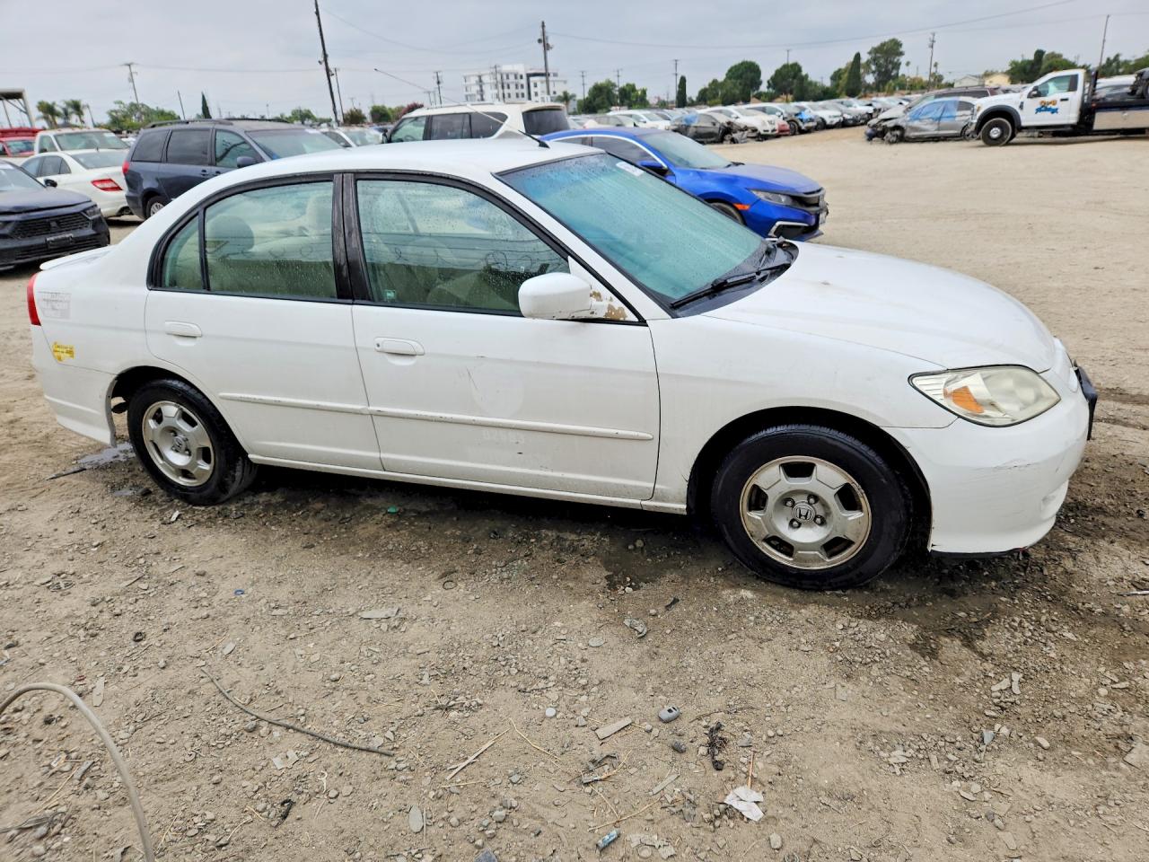 2004 Honda Civic Hybrid White vin: JHMES96684S006458