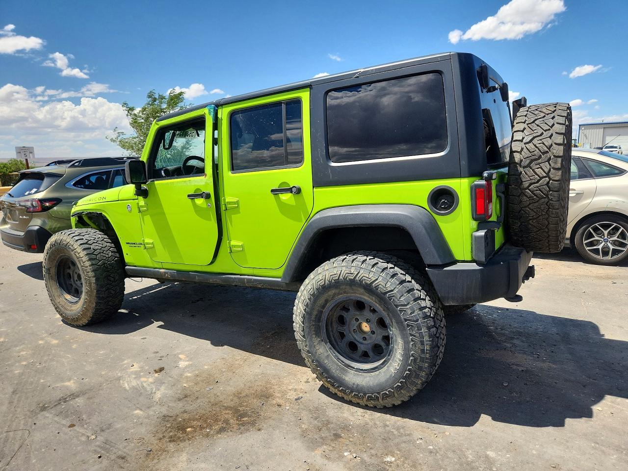 2012 Jeep Wrangler Unlimited Rubicon Green vin: 1C4BJWFG3CL248677