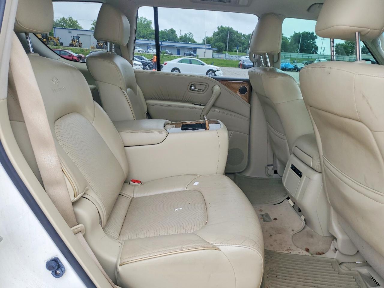 2014 Infiniti Qx80 Base White vin: JN8AZ2NE5E9064486