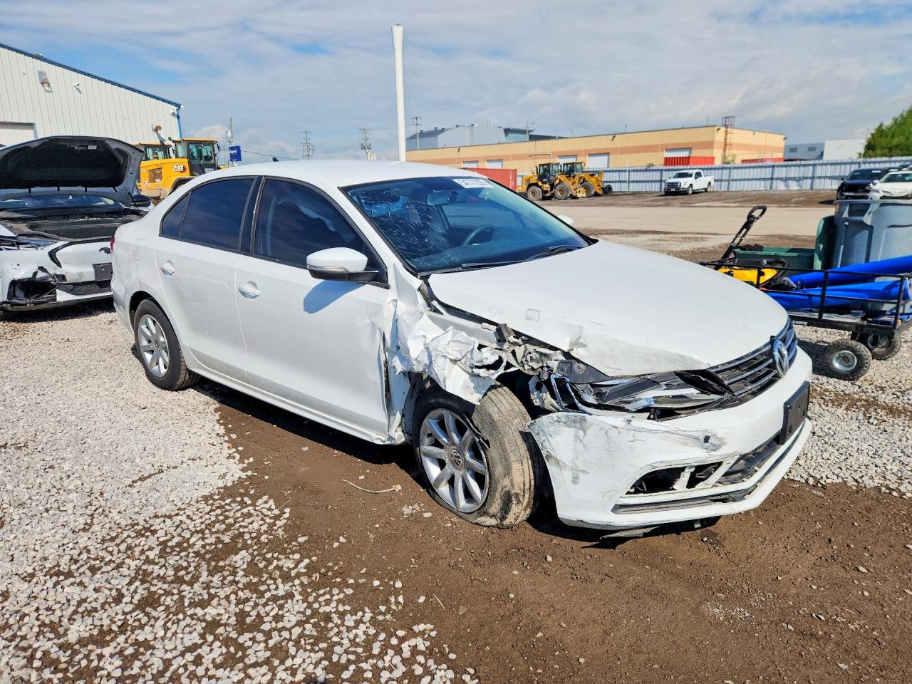 2015 Volkswagen Jetta Base White vin: 3VW2K7AJ3FM214972