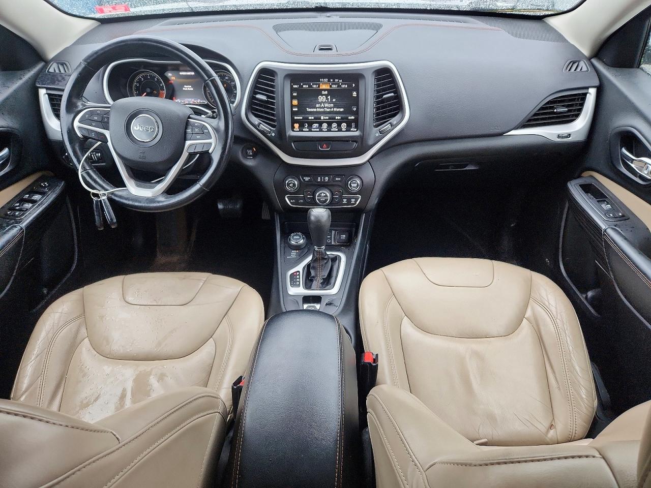 2015 Jeep Cherokee Limited White vin: 1C4PJMDS5FW647322