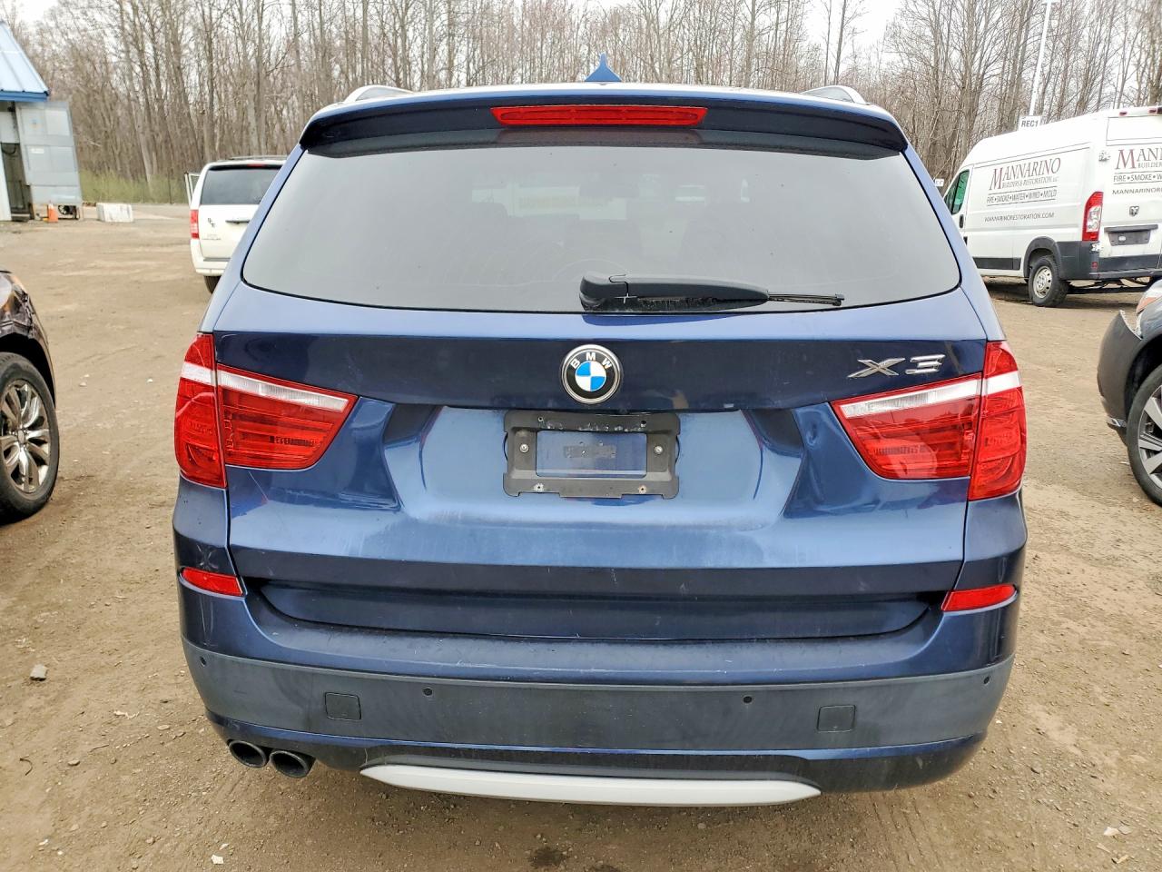 2014 Bmw X3 Xdrive35i Синий vin: 5UXWX7C54E0E75245