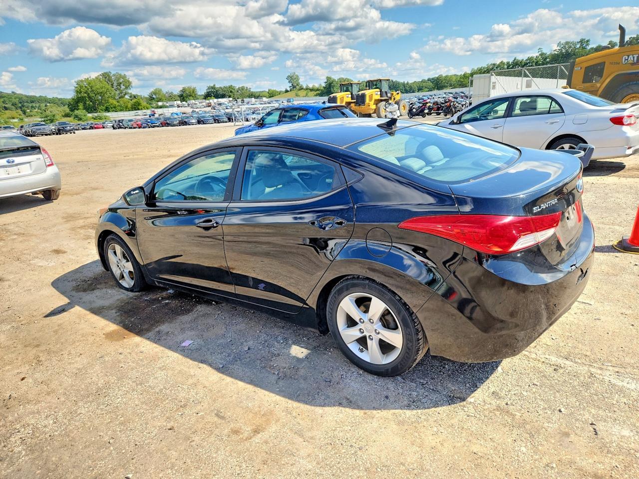 2012 Hyundai Elantra Gls Черный vin: 5NPDH4AE7CH150223