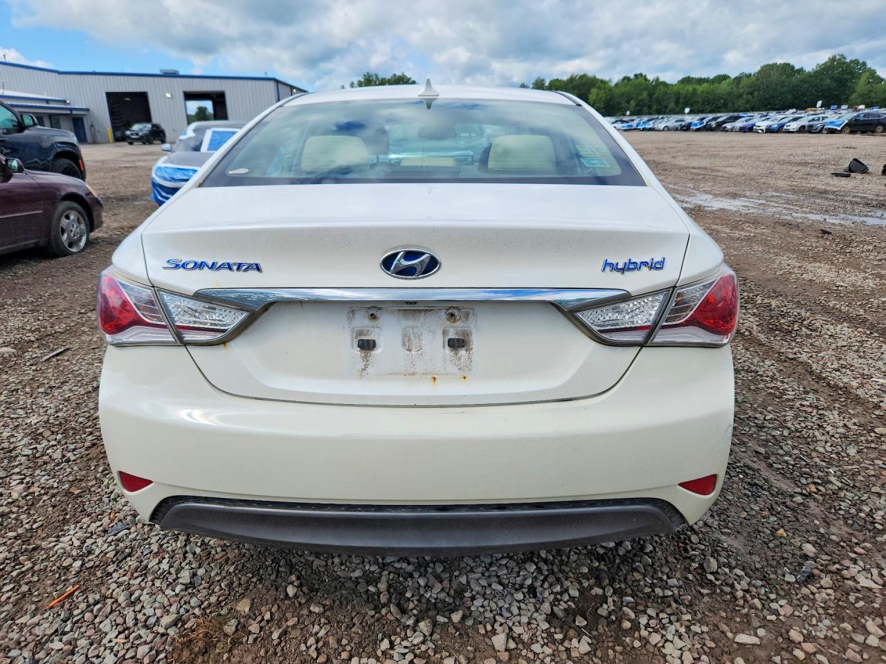 2015 Hyundai Sonata Hybrid Base White vin: KMHEC4A49FA119945