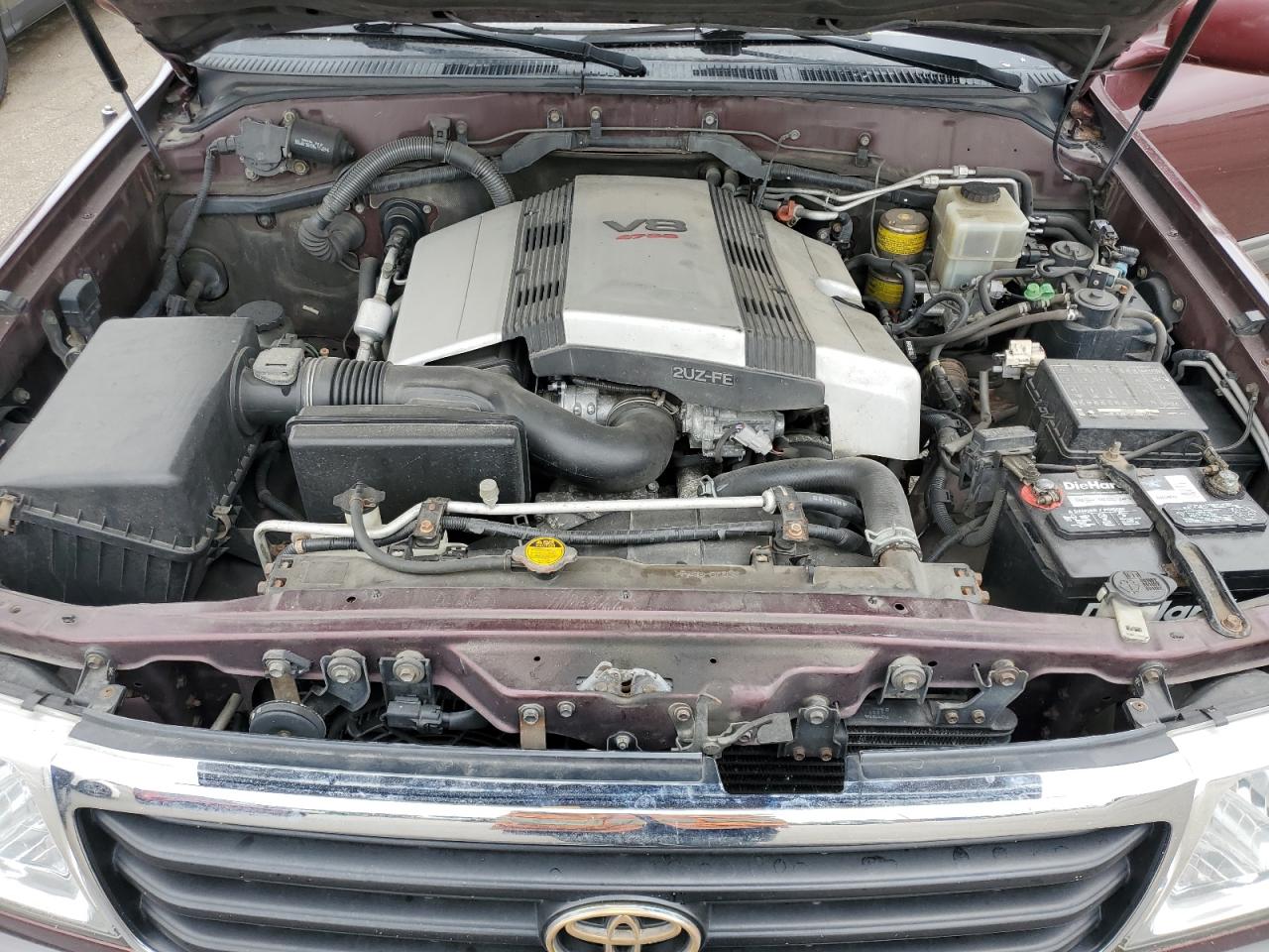 1999 Toyota Land Cruiser Burgundy vin: JT3HT05J9X0069506