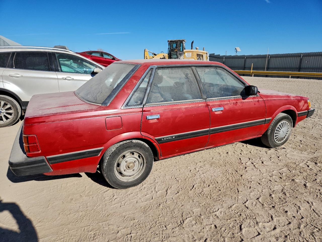 1991 Subaru Loyale Red vin: JF1AC4228MC206100