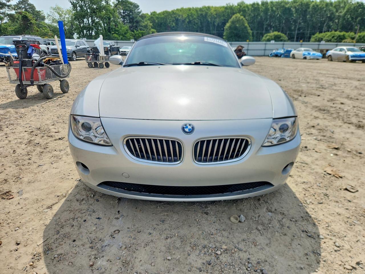 2005 Bmw Z4 3.0 Silver vin: 4USBT53545LU10532