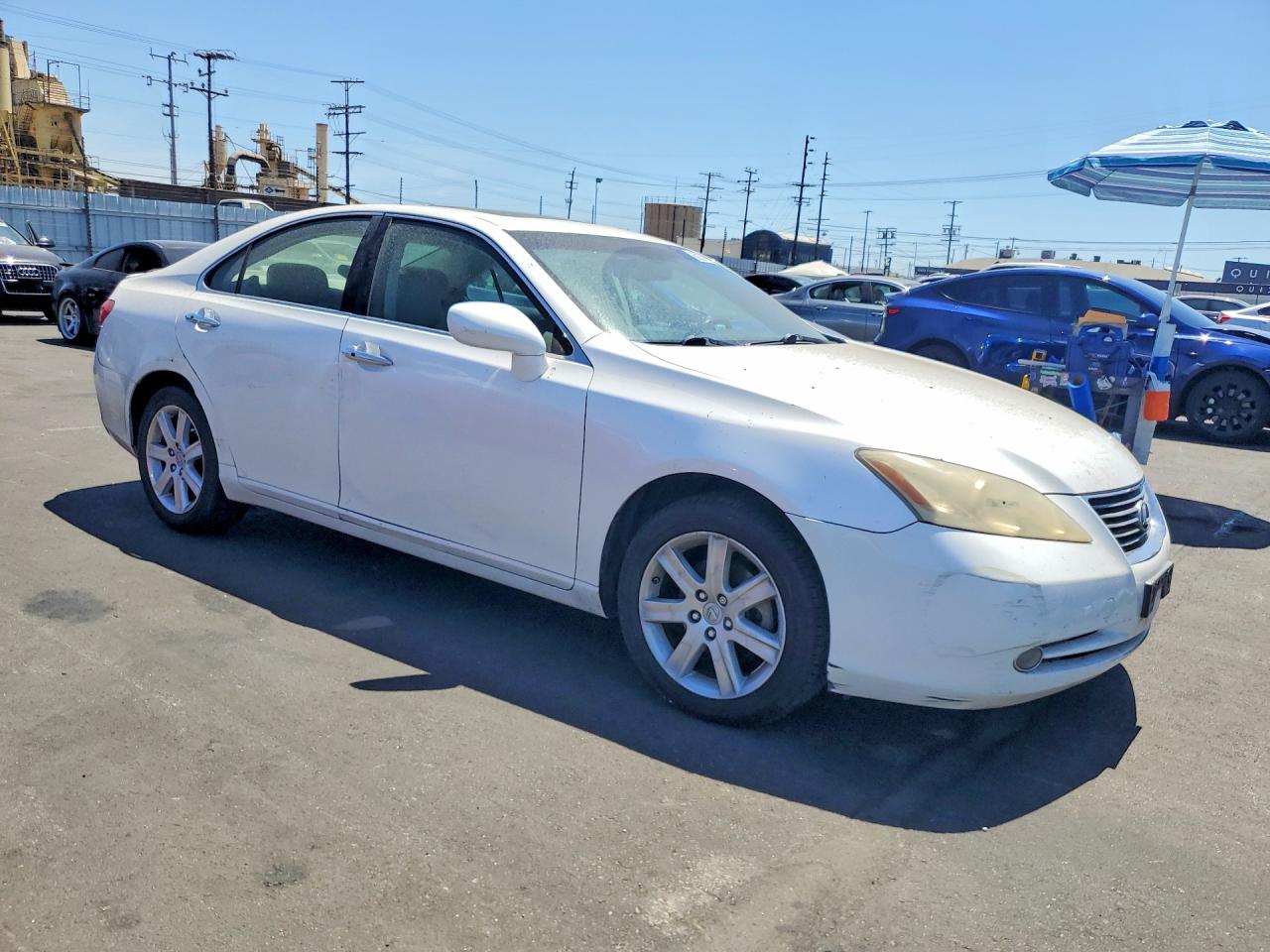 2009 Lexus Es 350 White vin: JTHBJ46G992339003