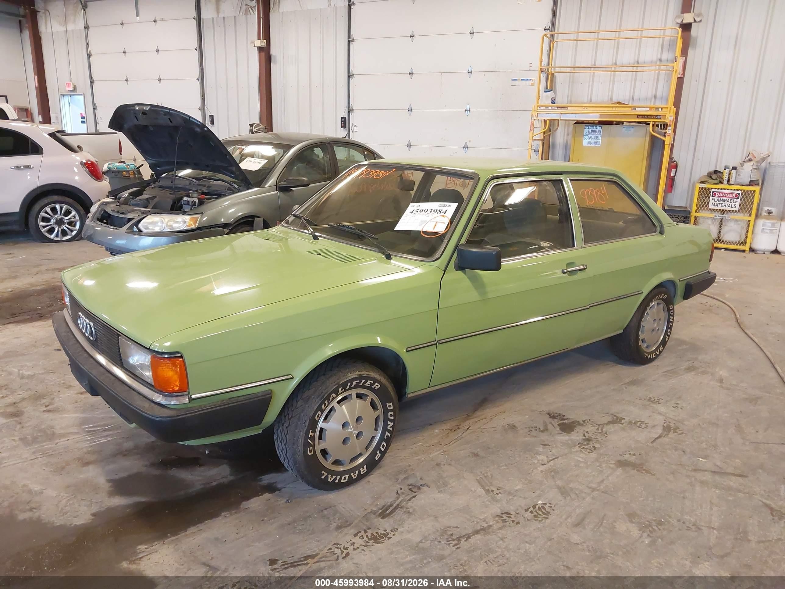 1980 Audi 4000 Green vin: 81A0128858