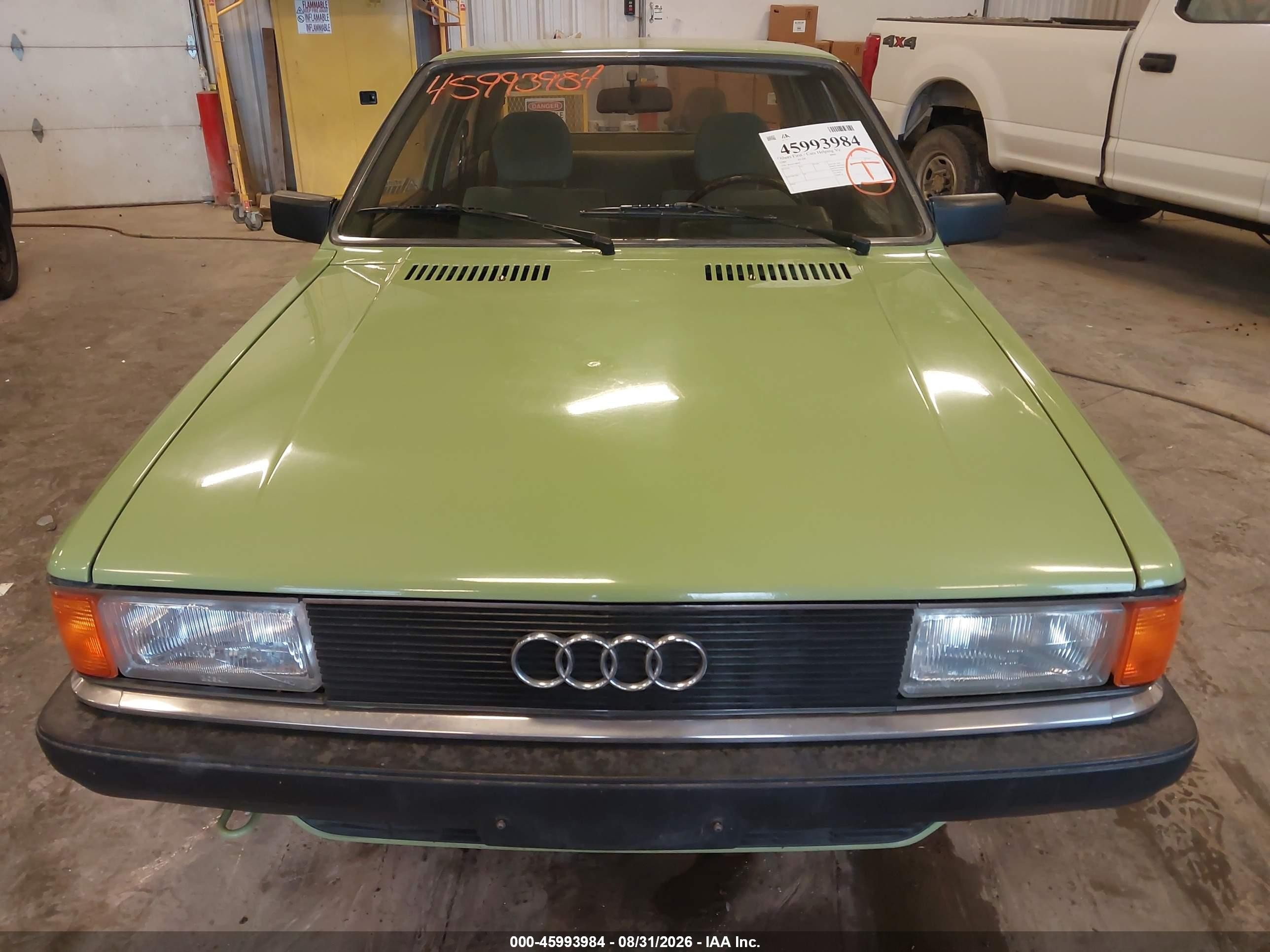 1980 Audi 4000 Green vin: 81A0128858