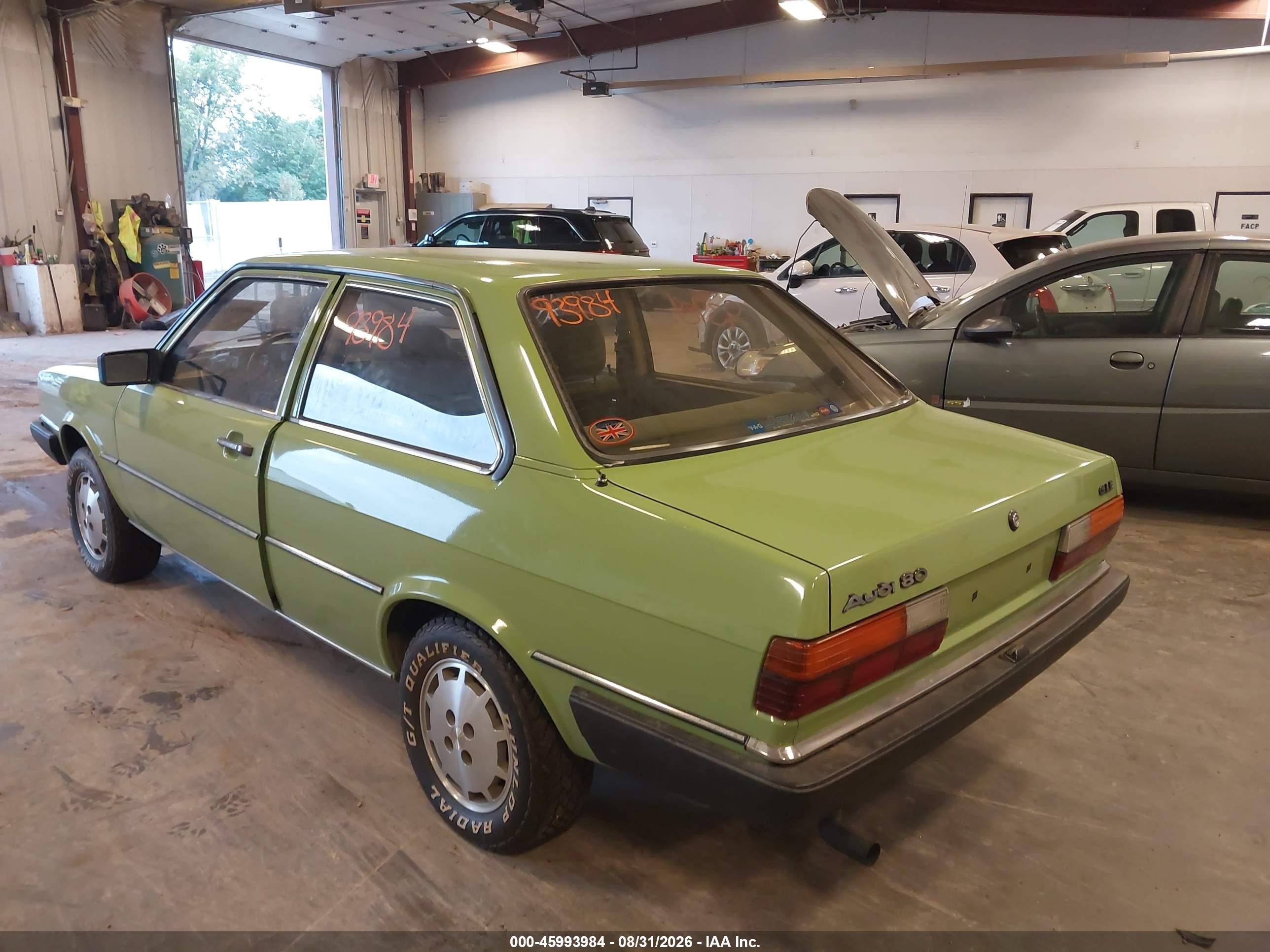 1980 Audi 4000 Green vin: 81A0128858