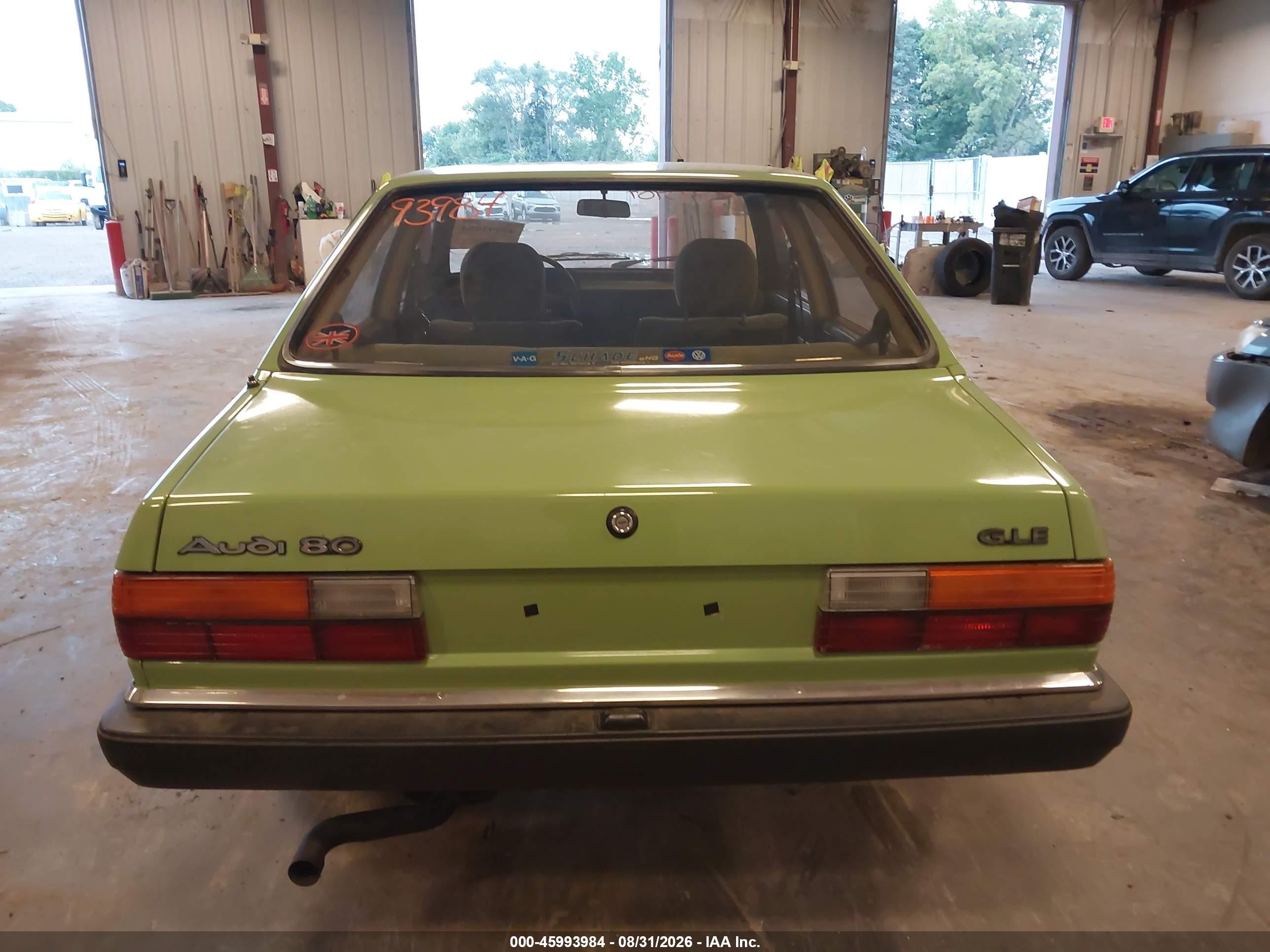 1980 Audi 4000 Green vin: 81A0128858