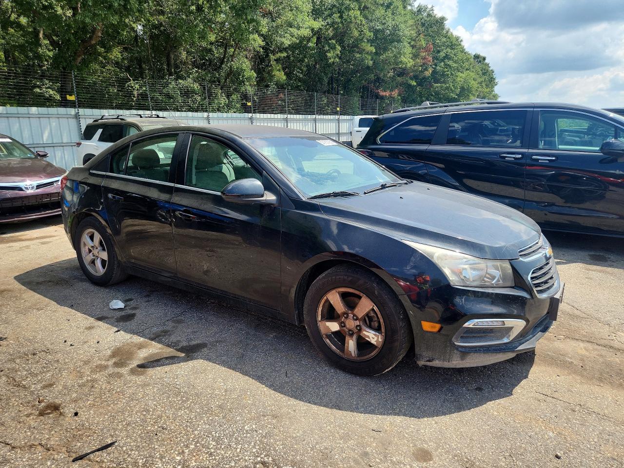 2015 Chevrolet Cruze Lt Black vin: 1G1PC5SB4F7182716