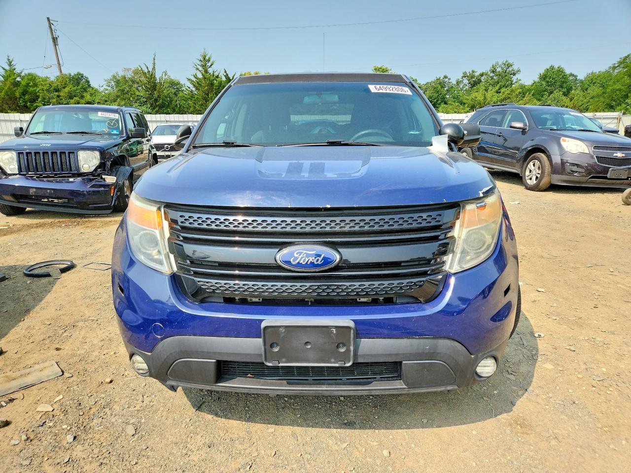 2015 Ford Explorer Police Interceptor Blue vin: 1FM5K8AR8FGC67927