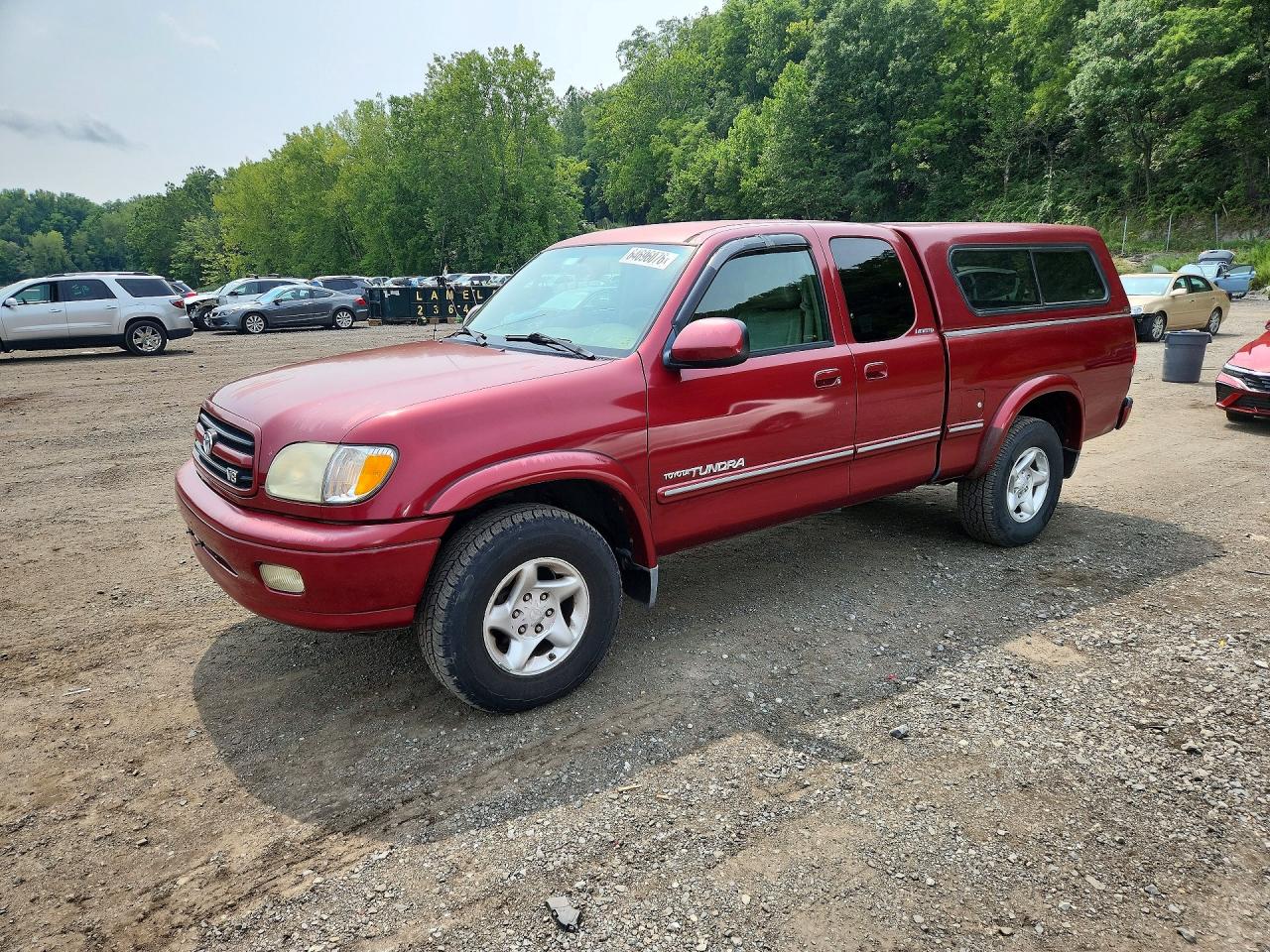 2002 Toyota Tundra Access Cab Limited Red vin: 5TBBT48122S290609