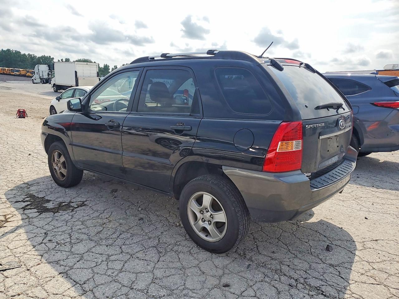 2007 Kia Sportage Lx Black vin: KNDJF724277449144