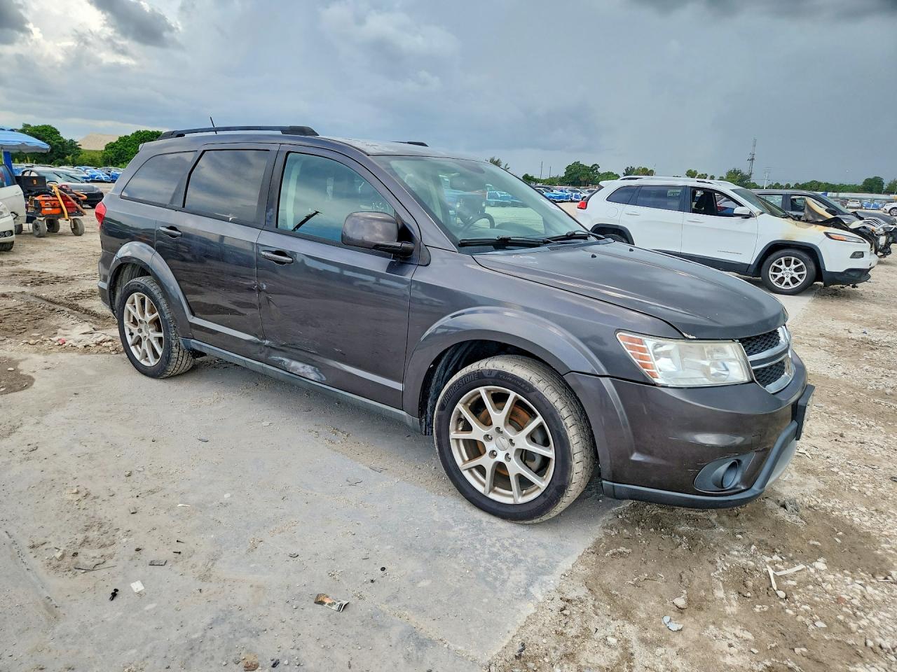 2015 Dodge Journey Sxt Gray vin: 3C4PDCBG6FT723314