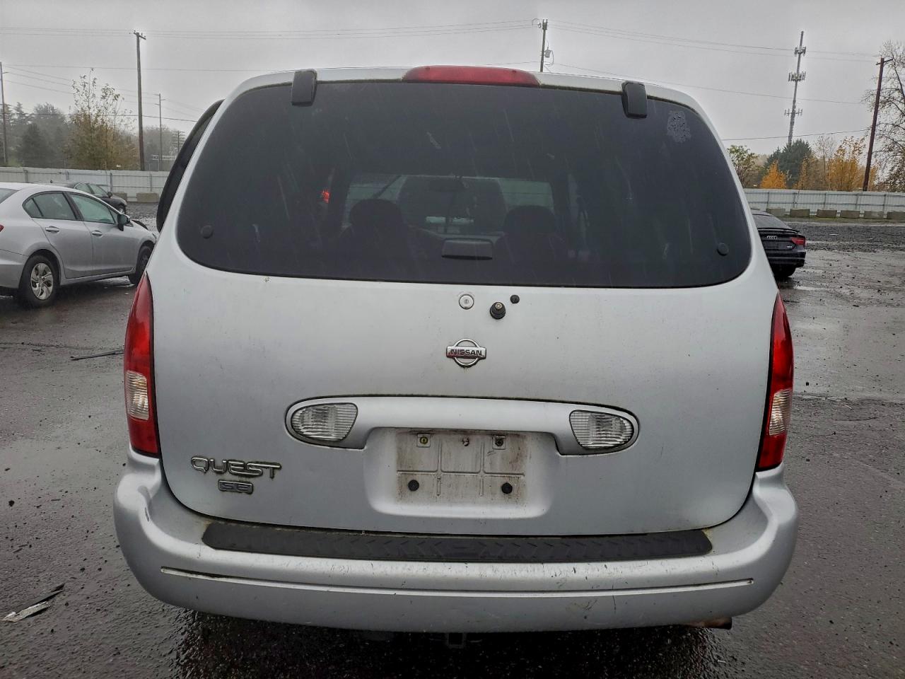 2001 Nissan Quest Se Silver vin: 4N2ZN16T31D812206
