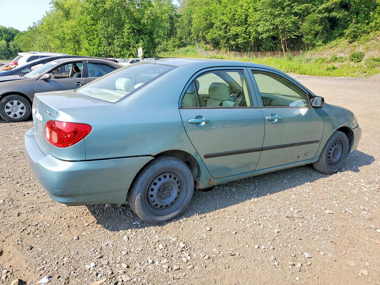 2005 Toyota Corolla Ce Green vin: 2T1BR32E95C493294