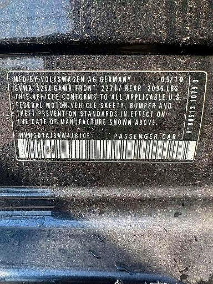 2010 Volkswagen Gti Gray vin: WVWGD7AJ8AW416105
