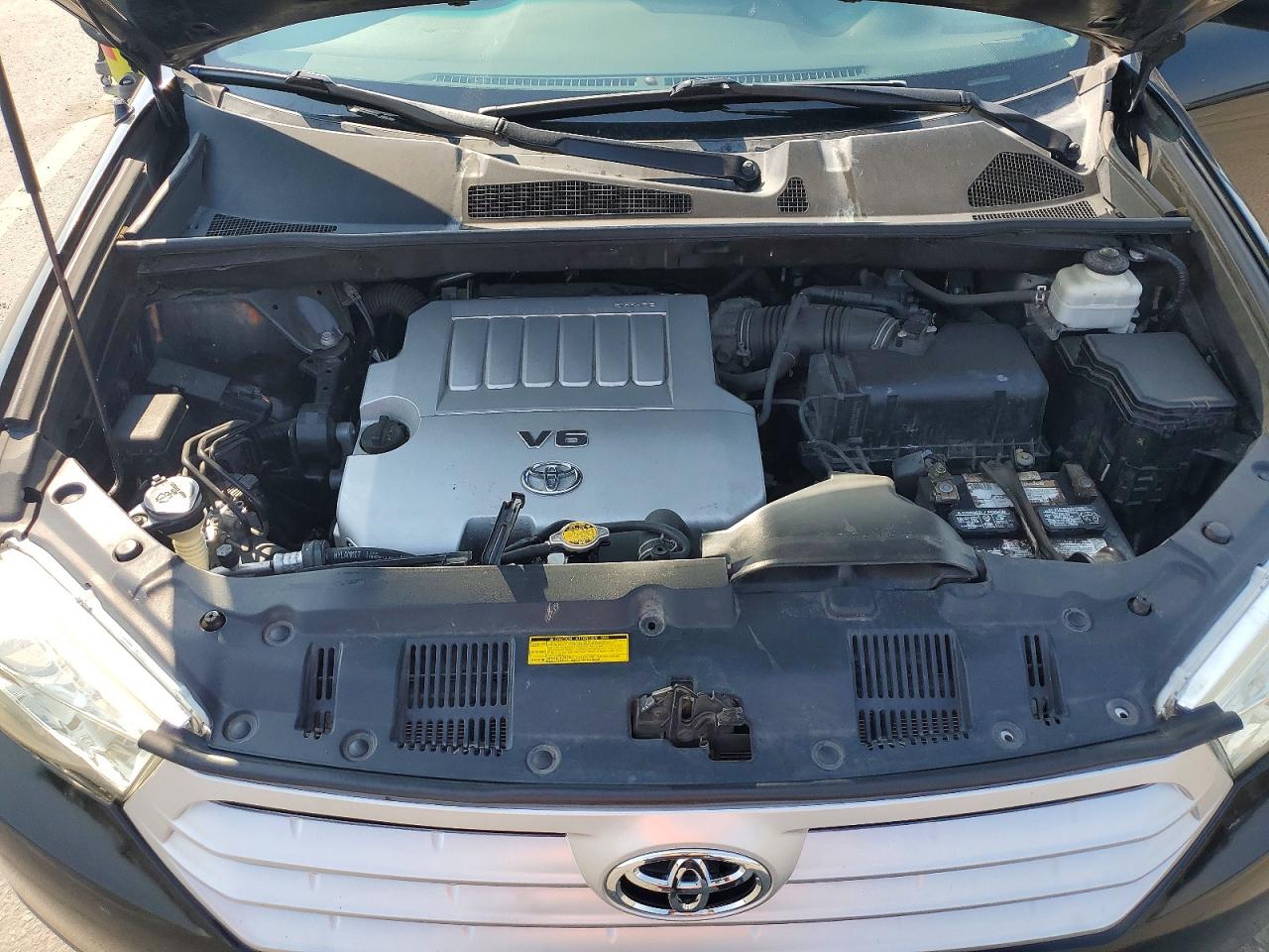 2012 Toyota Highlander Base Черный vin: 5TDZK3EH0CS068477