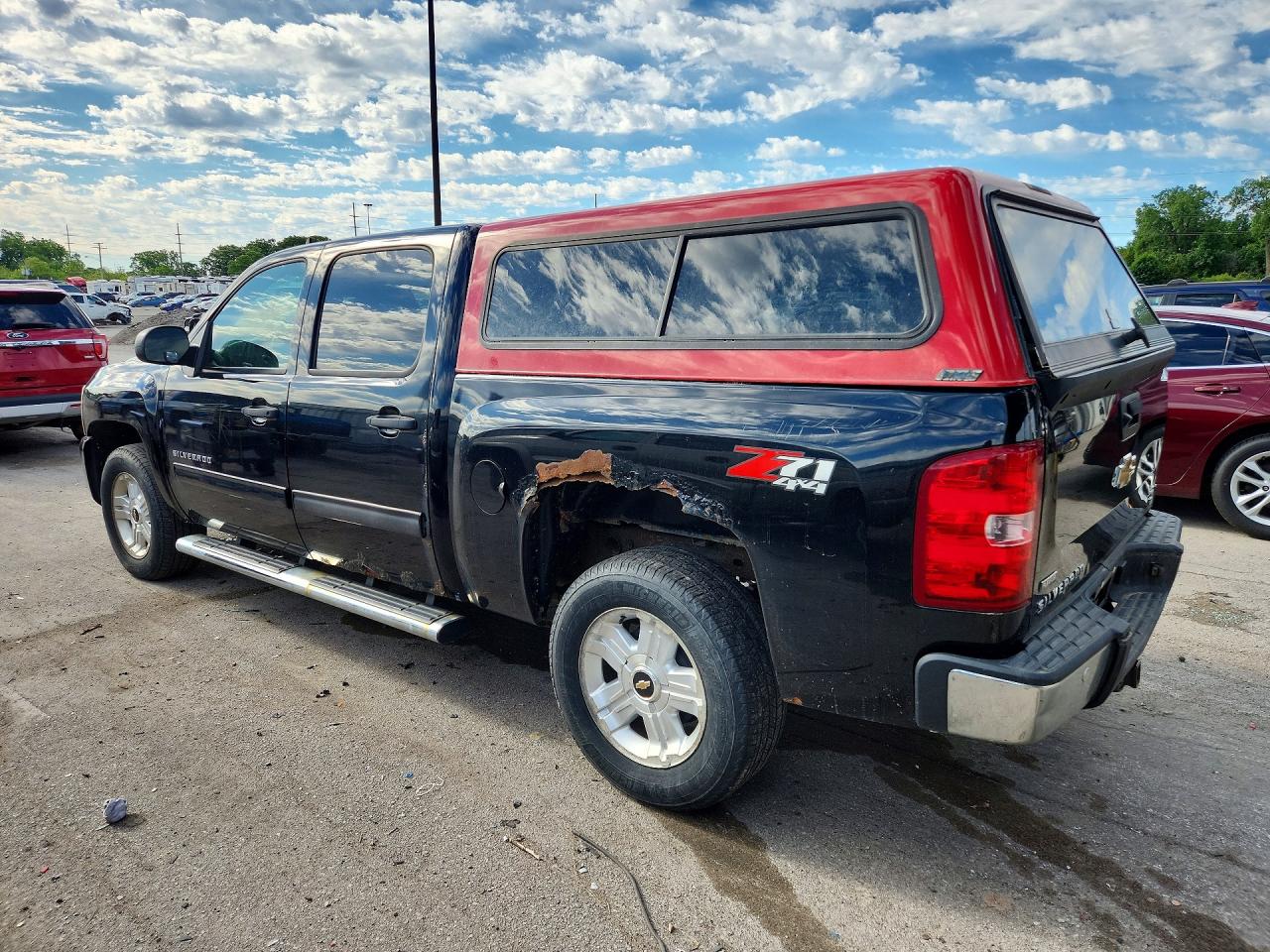 2011 Chevrolet Silverado K1500 Lt Black vin: 3GCPKSE32BG373272
