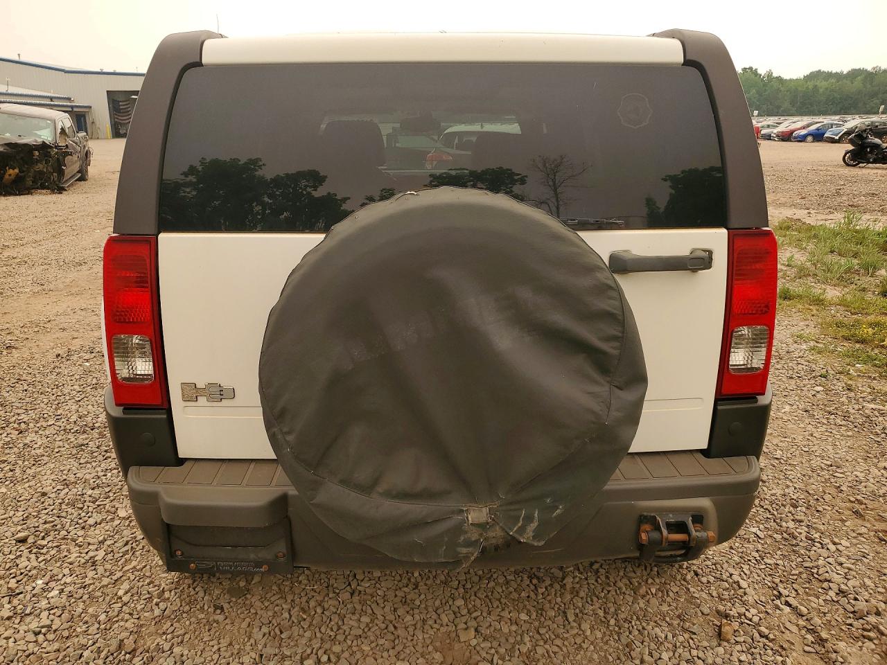 2007 Hummer H3 White vin: 5GTDN13E778203648