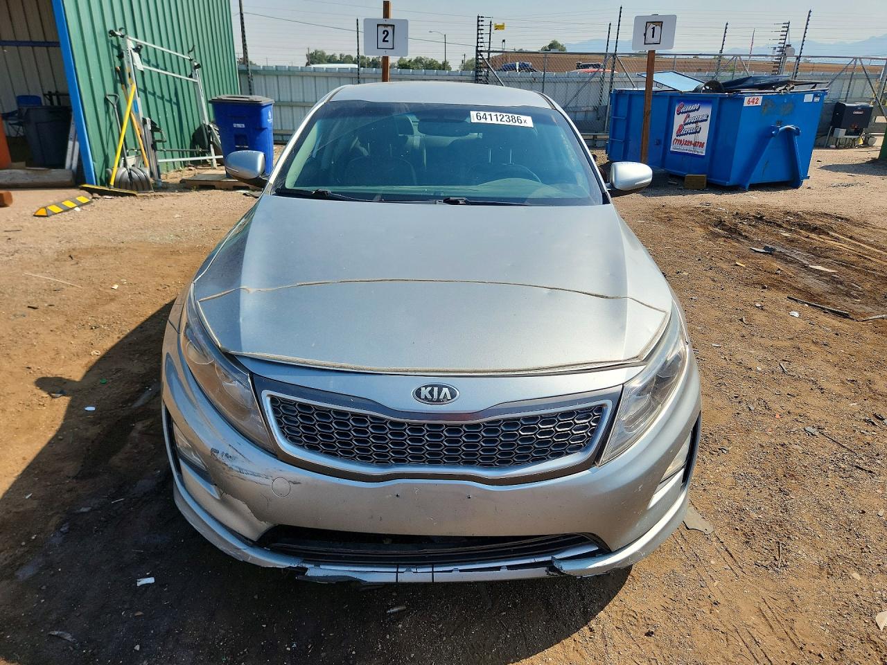 2014 Kia Optima Hybrid Silver vin: KNAGN4AD0E5068752