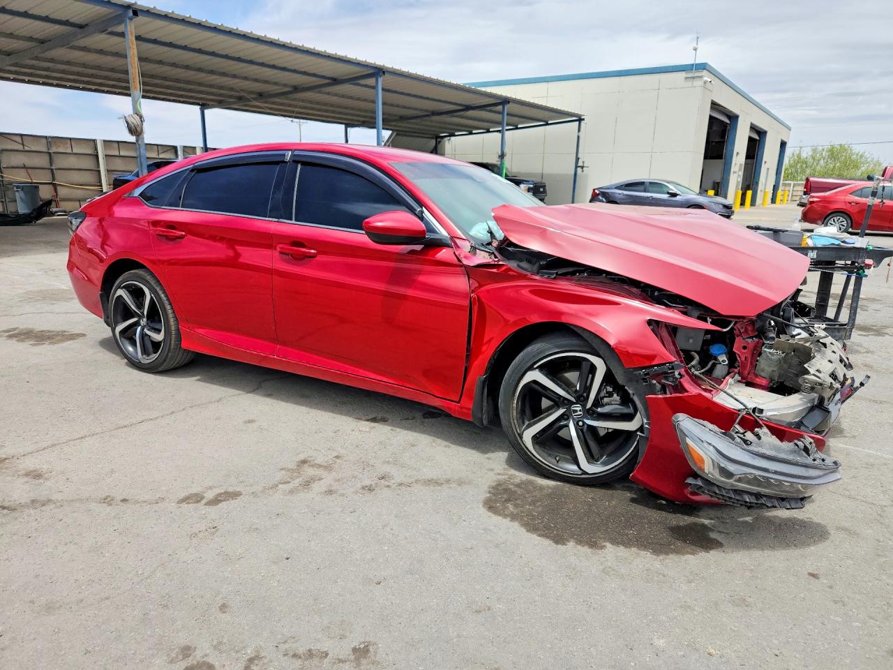 2020 Honda Accord Sport Red vin: 1HGCV1F3XLA031438