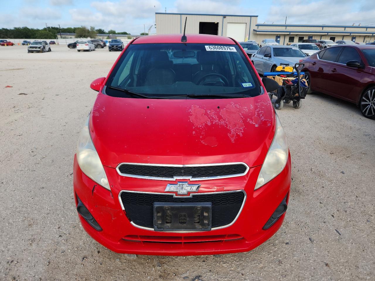 2013 Chevrolet Spark Ls Red vin: KL8CB6S95DC624430