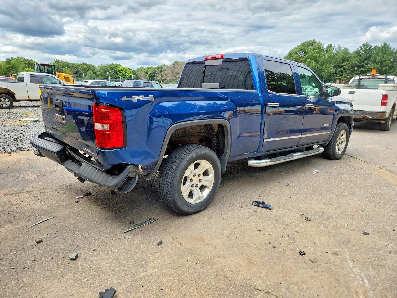 2015 Gmc Sierra K1500 Denali Blue vin: 3GTU2WEJ2FG426177