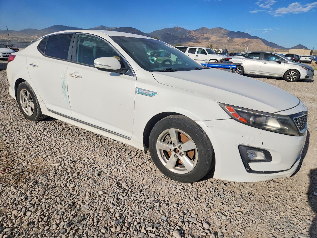 2015 Kia Optima Hybrid White vin: KNAGM4AD7F5079056