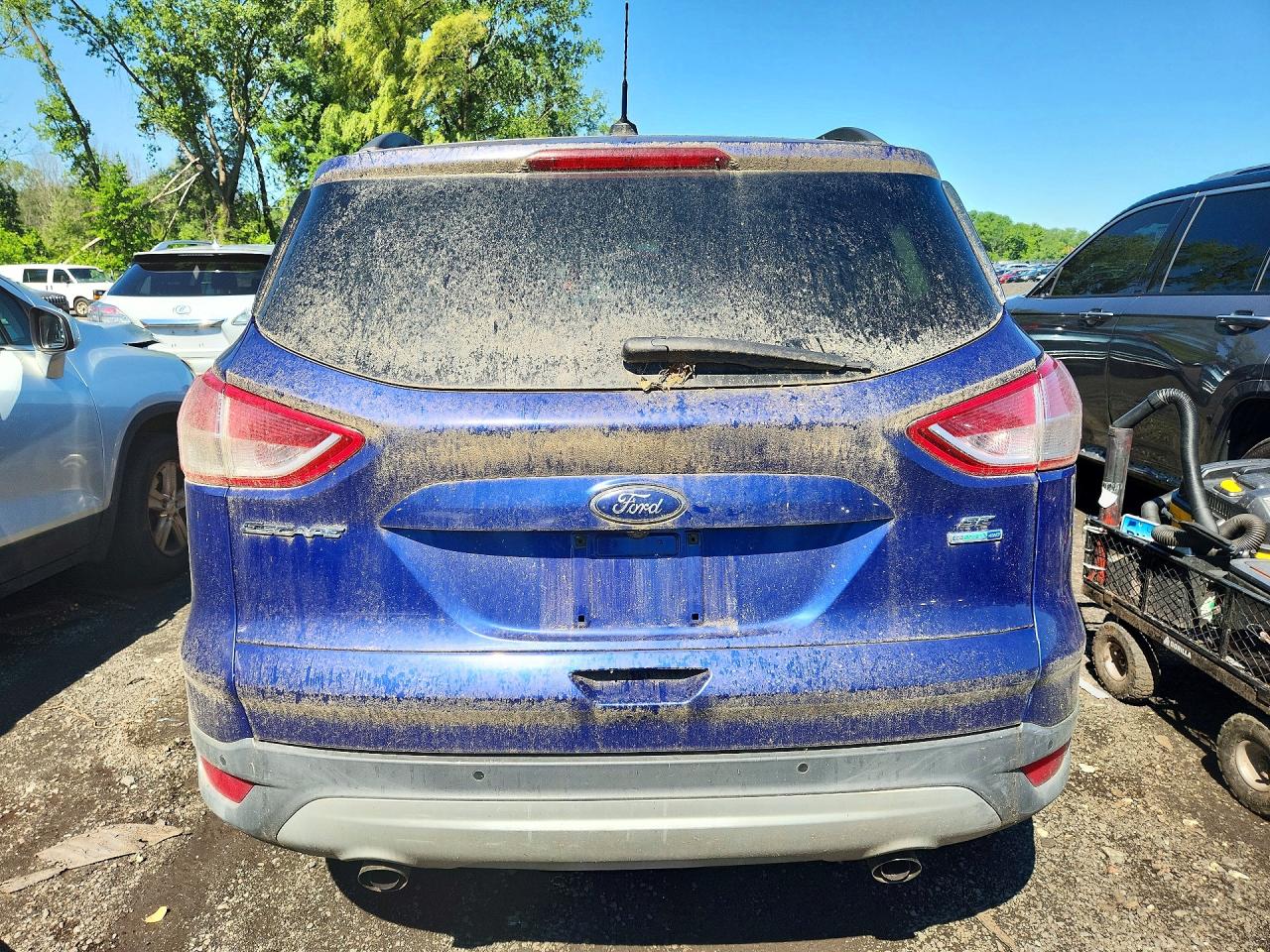 2014 Ford Escape Se Blue vin: 1FMCU9G97EUD98054