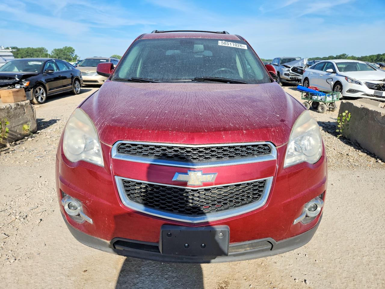 2011 Chevrolet Equinox Lt Maroon vin: 2CNALPEC7B6338508