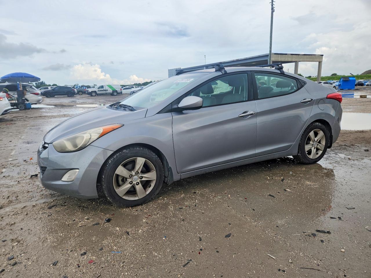 2013 Hyundai Elantra Gls Silver vin: KMHDH4AE6DU660825