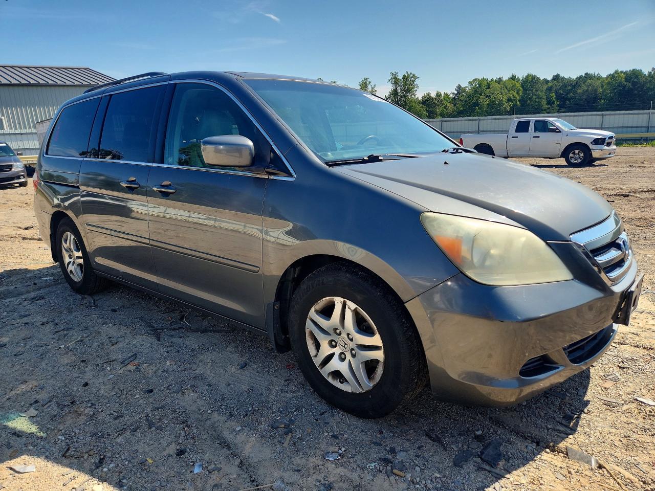 2007 Honda Odyssey Exl Gray vin: 5FNRL38797B120201