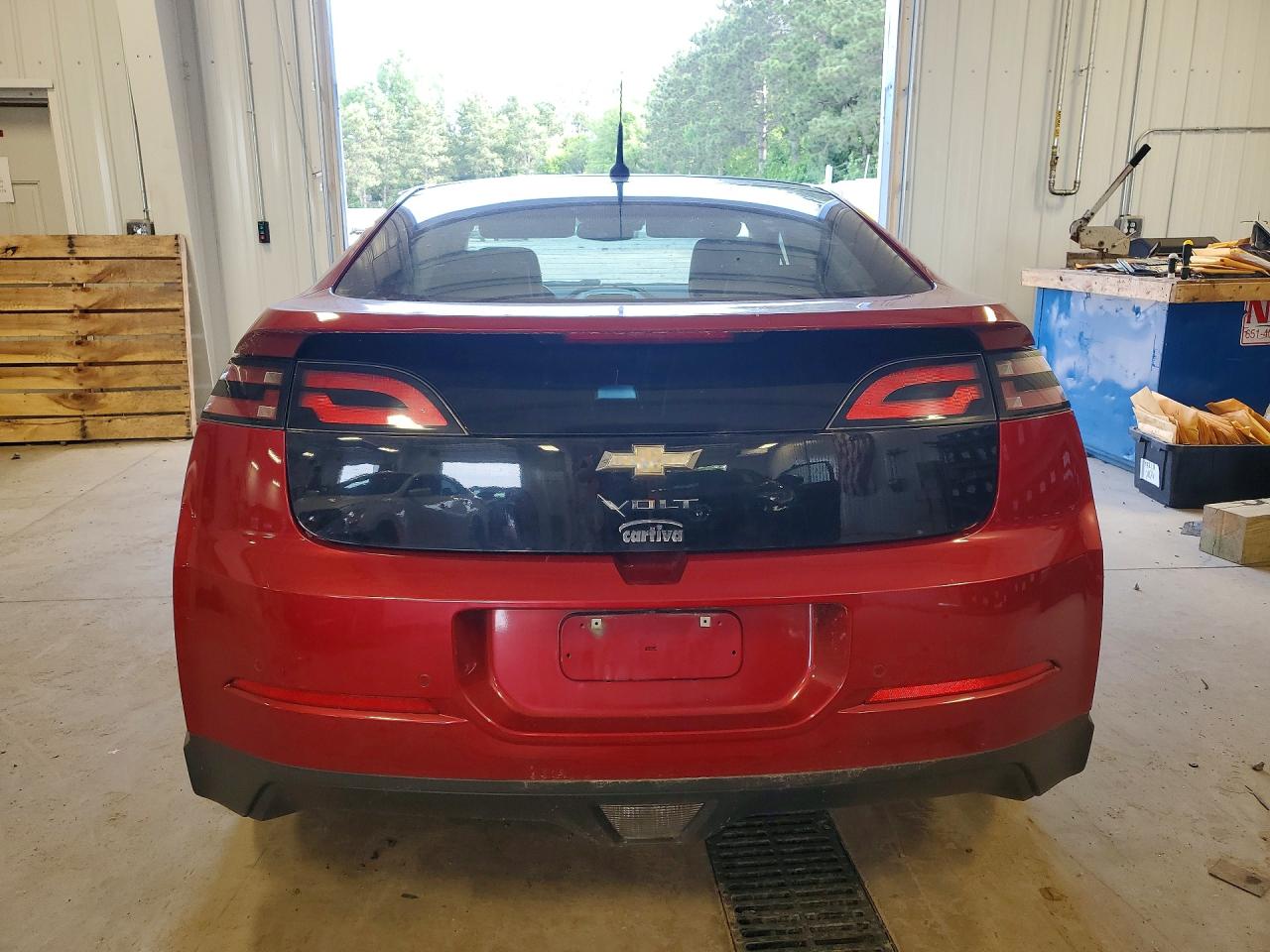 2012 Chevrolet Volt Красный vin: 1G1RD6E45CU110767