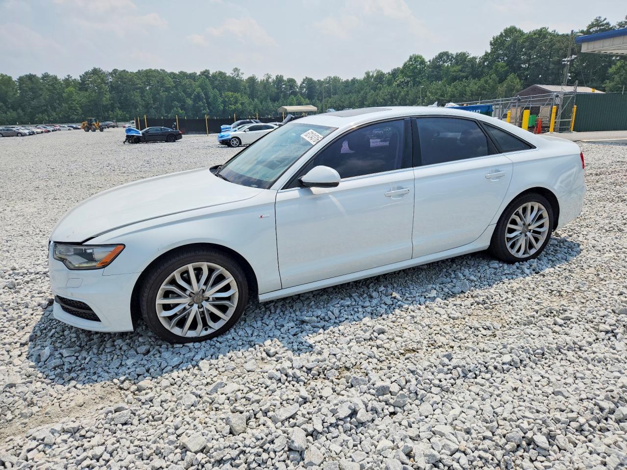2014 Audi A6 Prestige White vin: WAUHMAFC1EN149667