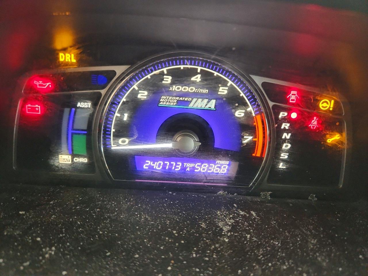 2007 Honda Civic Hybrid White vin: JHMFA36217S014388