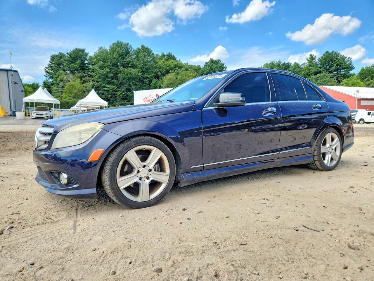 2010 Mercedes-benz C 300 4matic Blue vin: WDDGF8BB9AF475130