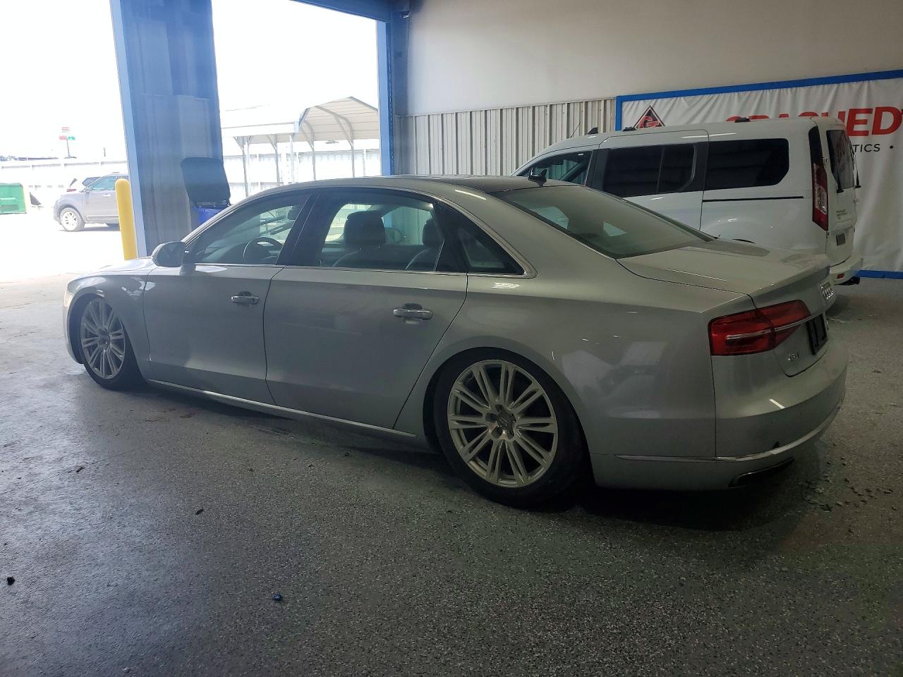 2015 Audi A8 L Quattro Silver vin: WAU32AFD0FN029353